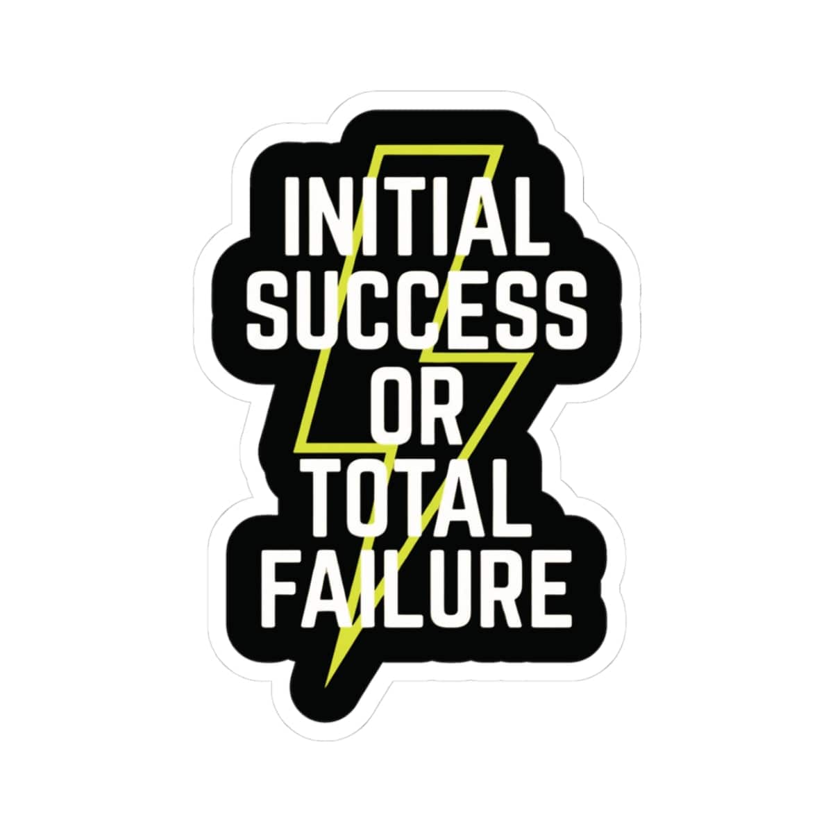 K-Factor Supply Co ISOTF Lightning Bolt Sticker 3" × 3"