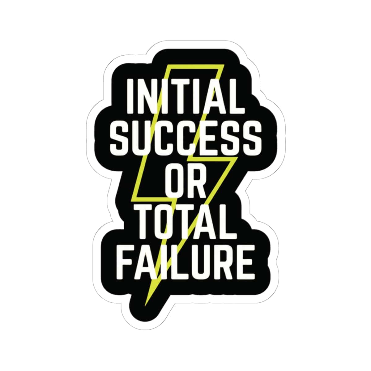 K-Factor Supply Co ISOTF Lightning Bolt Sticker 6" × 6"