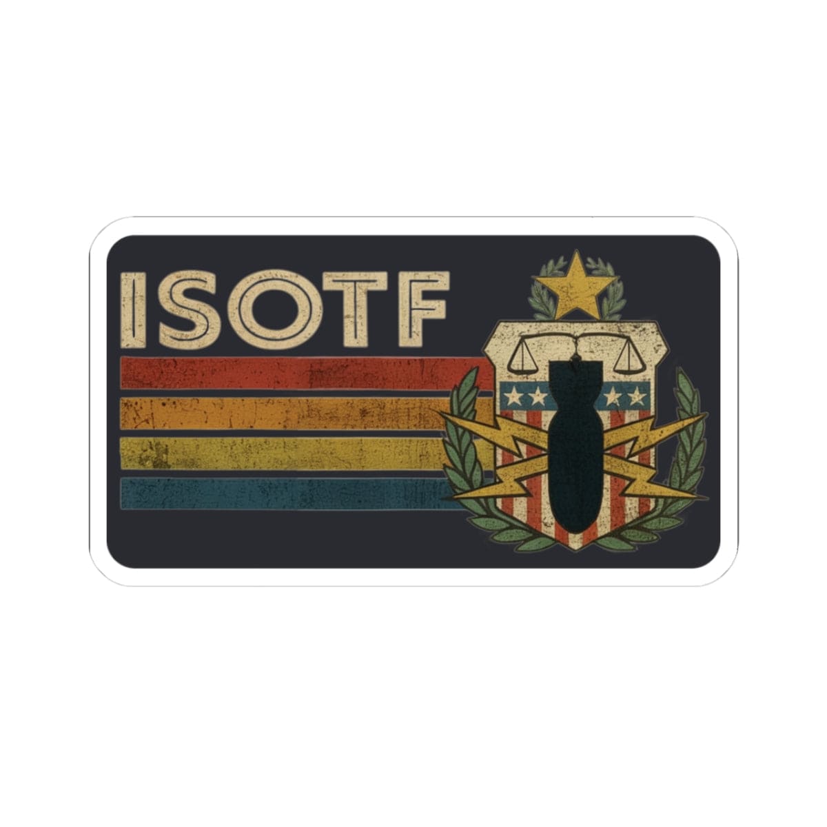K-Factor Supply Co ISOTF PSBT Badge Sticker 3" × 3"