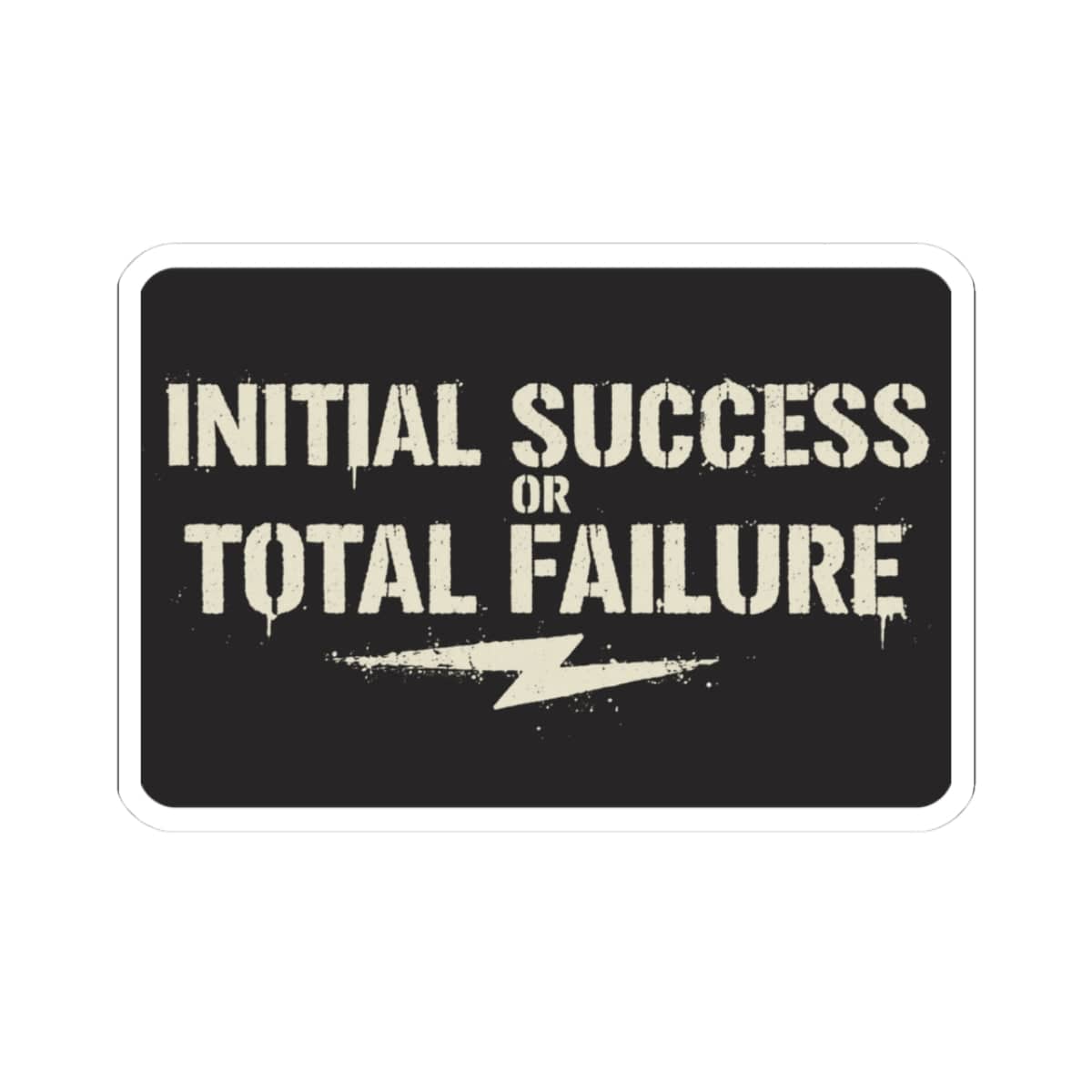 K-Factor Supply Co ISOTF Stencil Sticker 3" × 3" / White