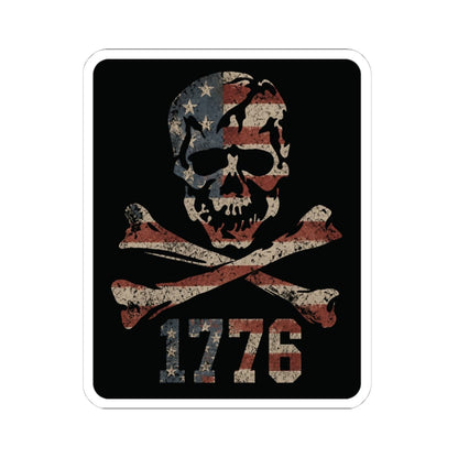 K-Factor Supply Co Jolly Rogers (1776 Edition) Sticker 4" × 4"