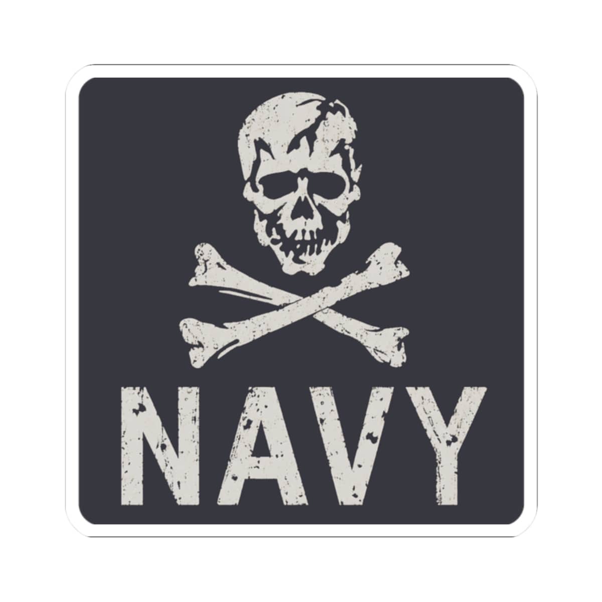 K-Factor Supply Co Jolly Rogers Mk 2 Sticker 2" × 2" / White