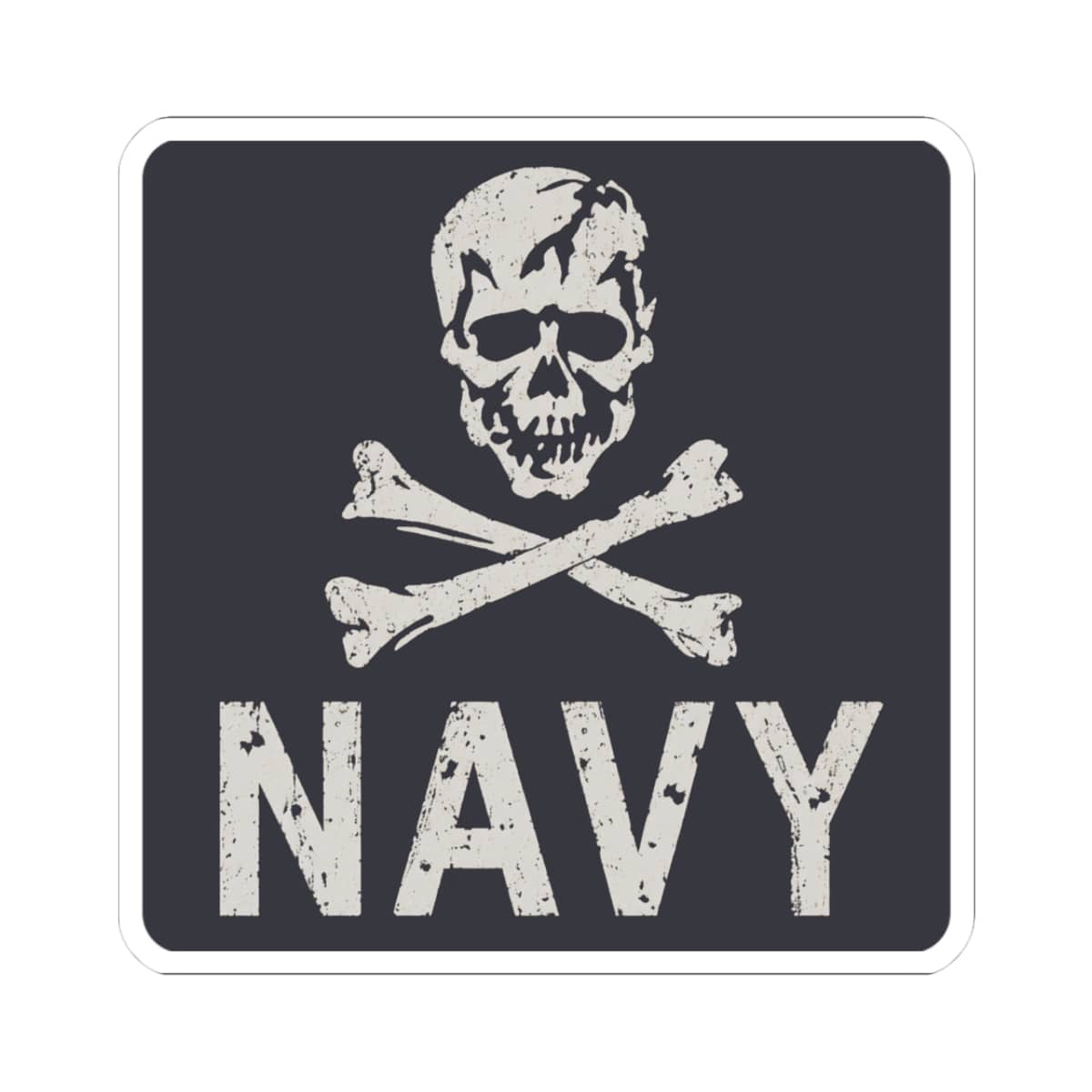 K-Factor Supply Co Jolly Rogers Mk 2 Sticker 3" × 3" / White