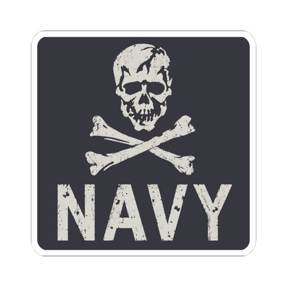 K-Factor Supply Co Jolly Rogers Mk 2 Sticker 4" × 4" / White