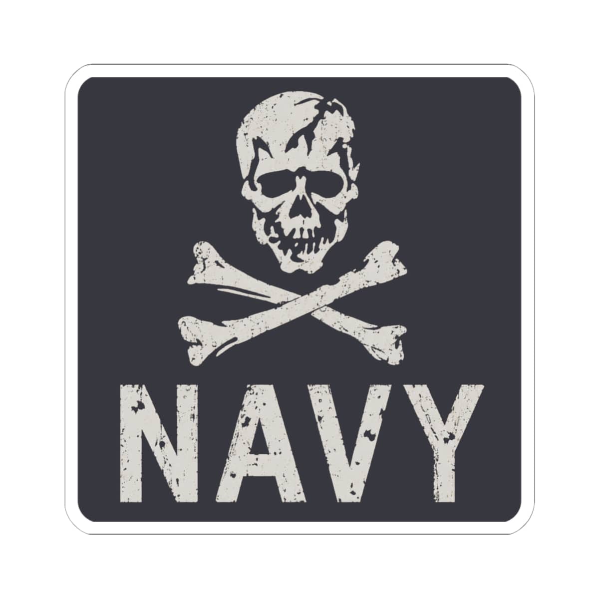 K-Factor Supply Co Jolly Rogers Mk 2 Sticker 6" × 6" / White