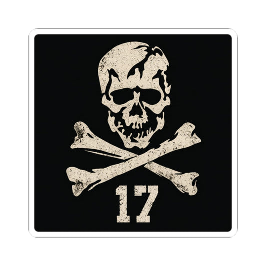 K-Factor Supply Co Jolly Rogers Sticker 2" × 2" / White