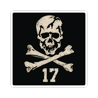 K-Factor Supply Co Jolly Rogers Sticker 4" × 4" / White