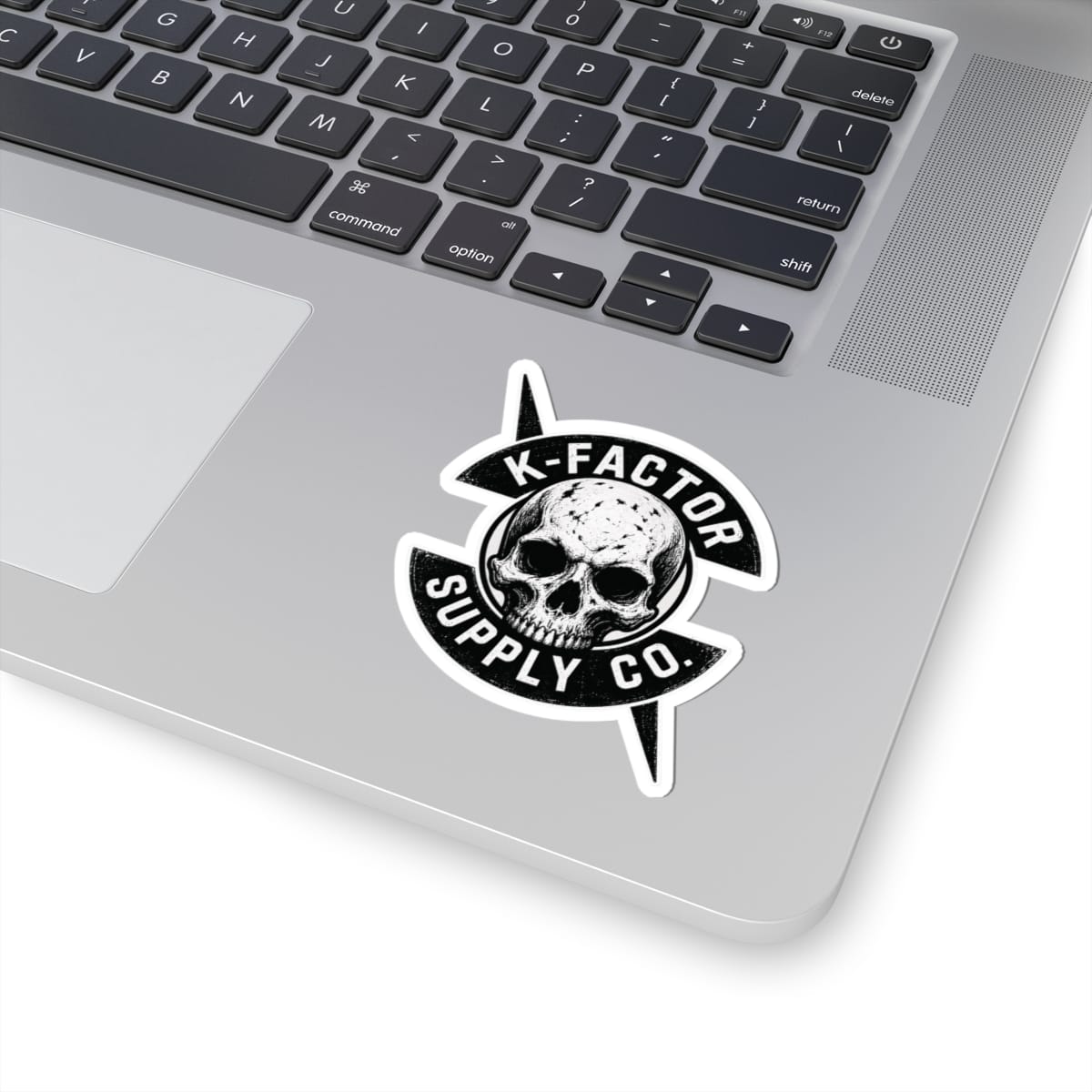 K-Factor Supply Co K-Factor Tarot Skull Logo Sticker