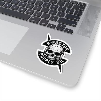 K-Factor Supply Co K-Factor Tarot Skull Logo Sticker