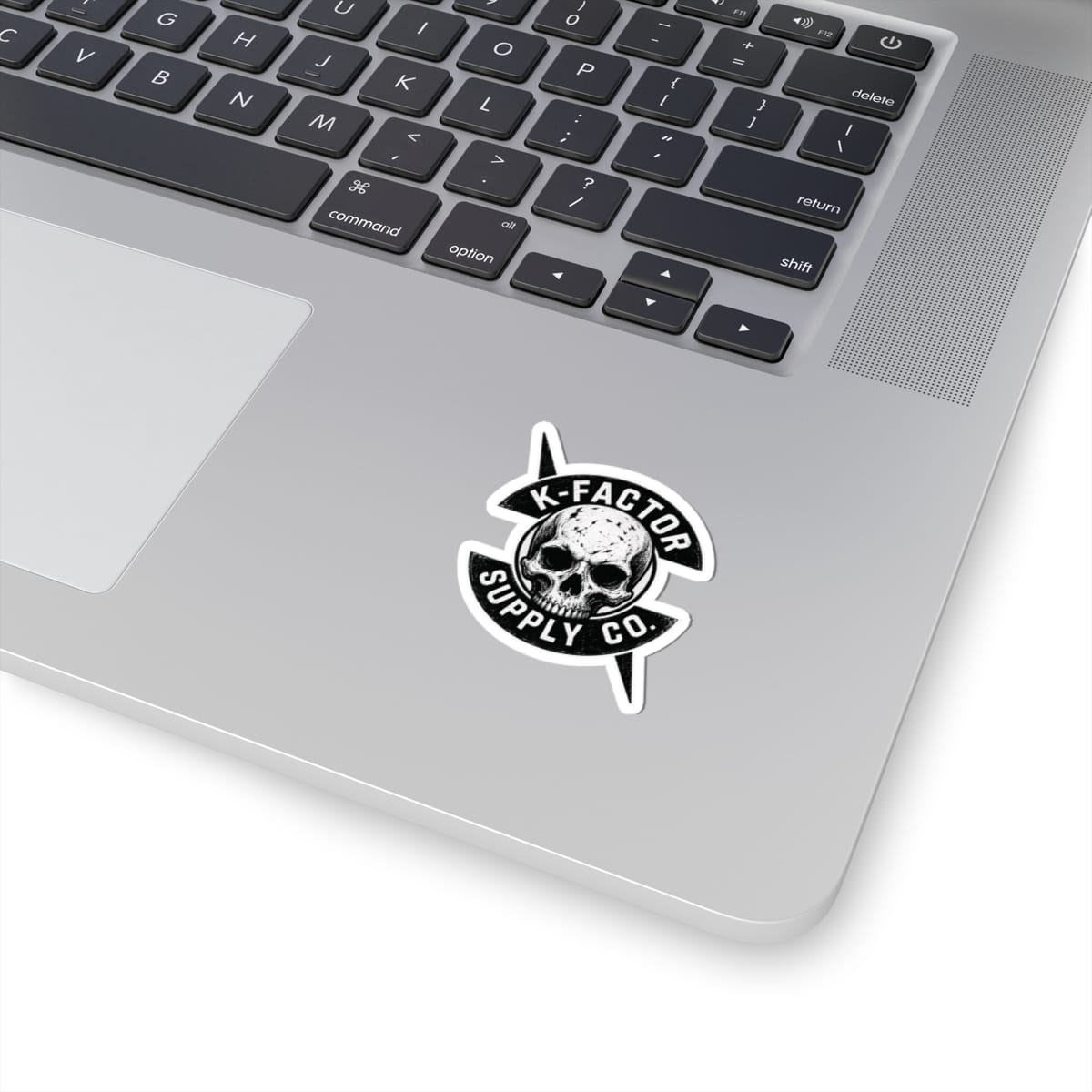 K-Factor Supply Co K-Factor Tarot Skull Logo Sticker