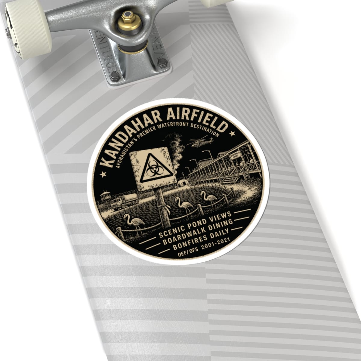 K-Factor Supply Co Kandahar Waterfront Sticker