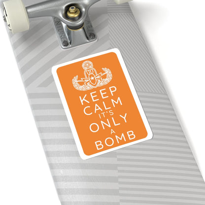 K-Factor Supply Co Keep Calm (Orange) Sticker