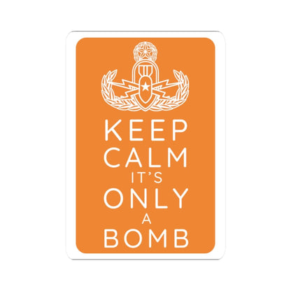 K-Factor Supply Co Keep Calm (Orange) Sticker 2" × 2"