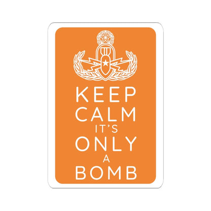 K-Factor Supply Co Keep Calm (Orange) Sticker 6" × 6"