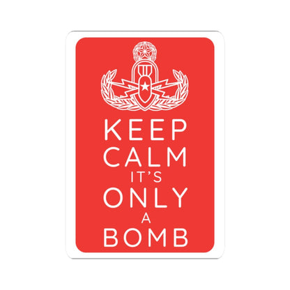 K-Factor Supply Co Keep Calm (Red) Sticker 2" × 2"