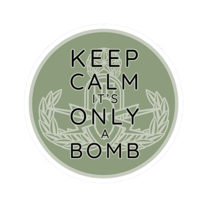 K-Factor Supply Co Keep Calm (Round) Sticker 2" × 2"
