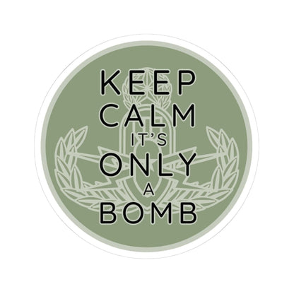 K-Factor Supply Co Keep Calm (Round) Sticker 3" × 3"
