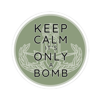 K-Factor Supply Co Keep Calm (Round) Sticker 4" × 4"