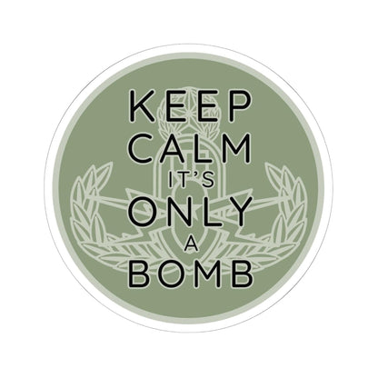 K-Factor Supply Co Keep Calm (Round) Sticker 6" × 6"