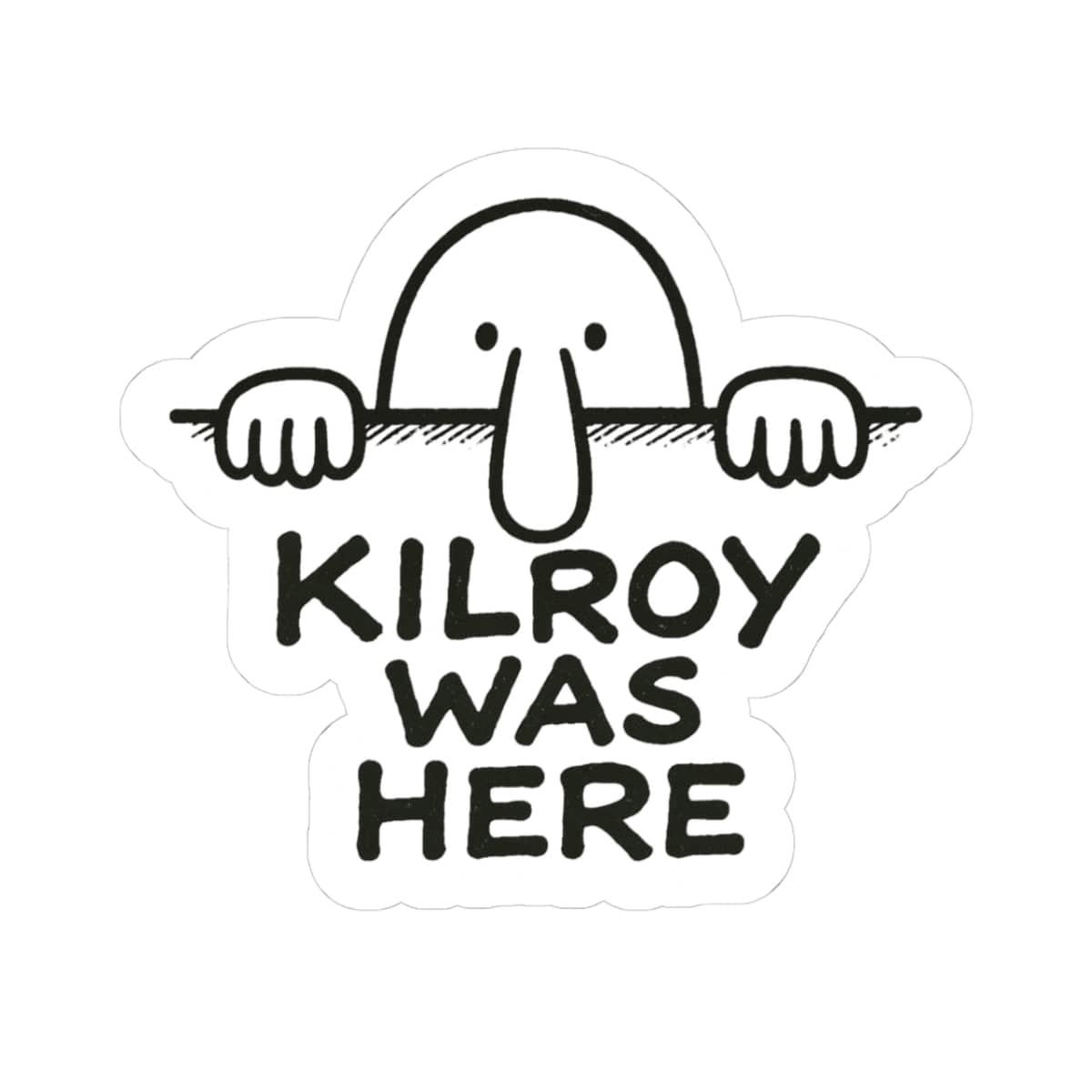 K-Factor Supply Co Kilroy Was Here Sticker 3" × 3"