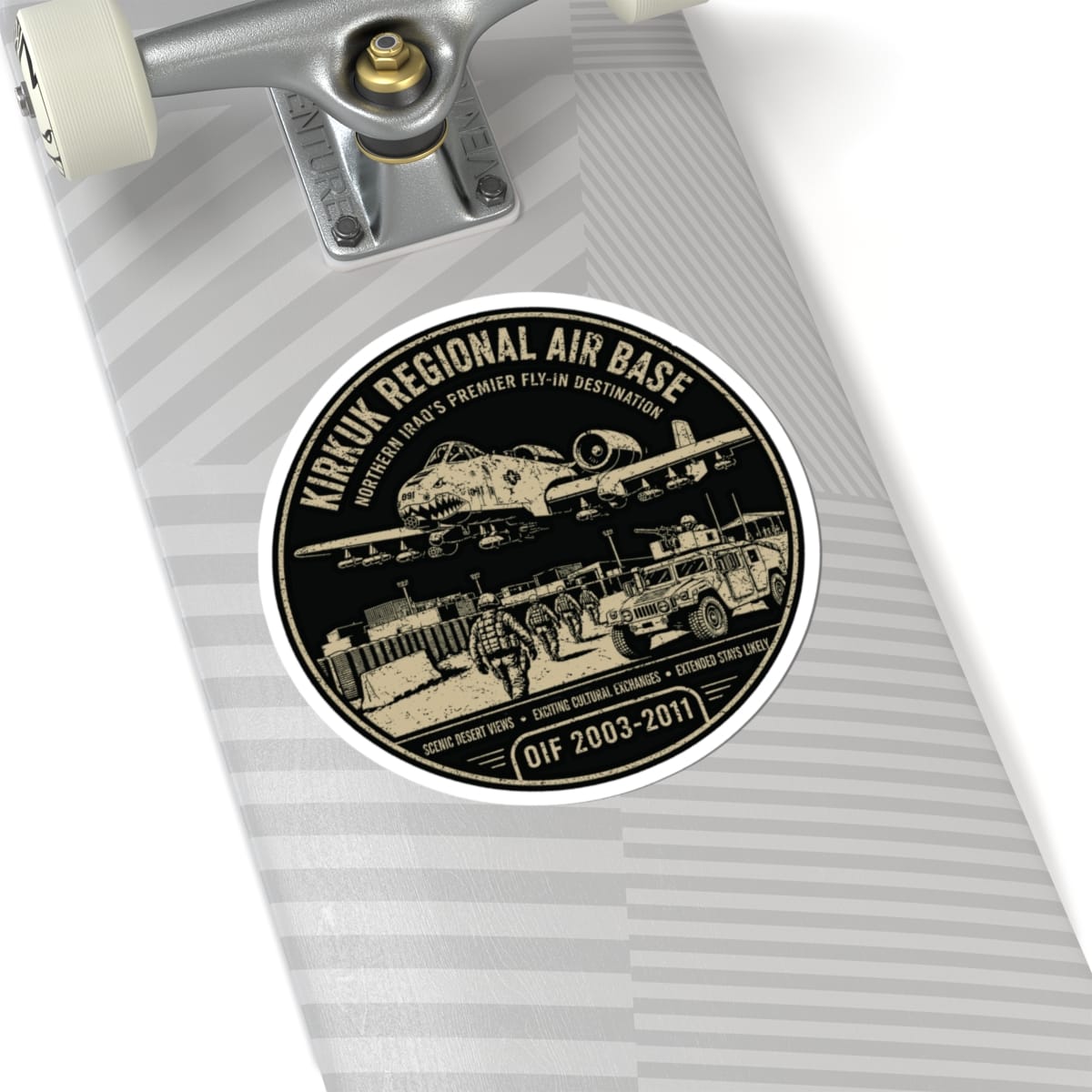 K-Factor Supply Co Kirkuk (KRAB) Fly-In Destination Sticker