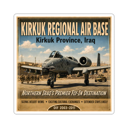 K-Factor Supply Co Kirkuk (KRAB) Travel Sticker 2" × 2"