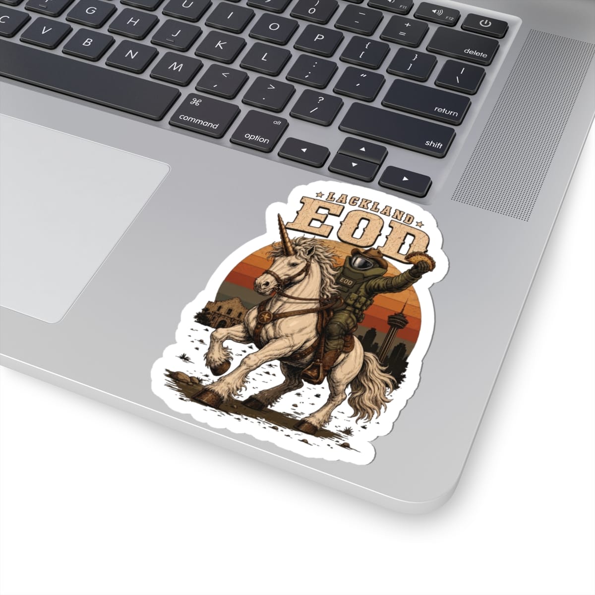 K-Factor Supply Co Lackland EOD "Lonestar Unicorn" Sticker