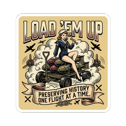 K-Factor Supply Co Load 'em Up Sticker 6" × 6"