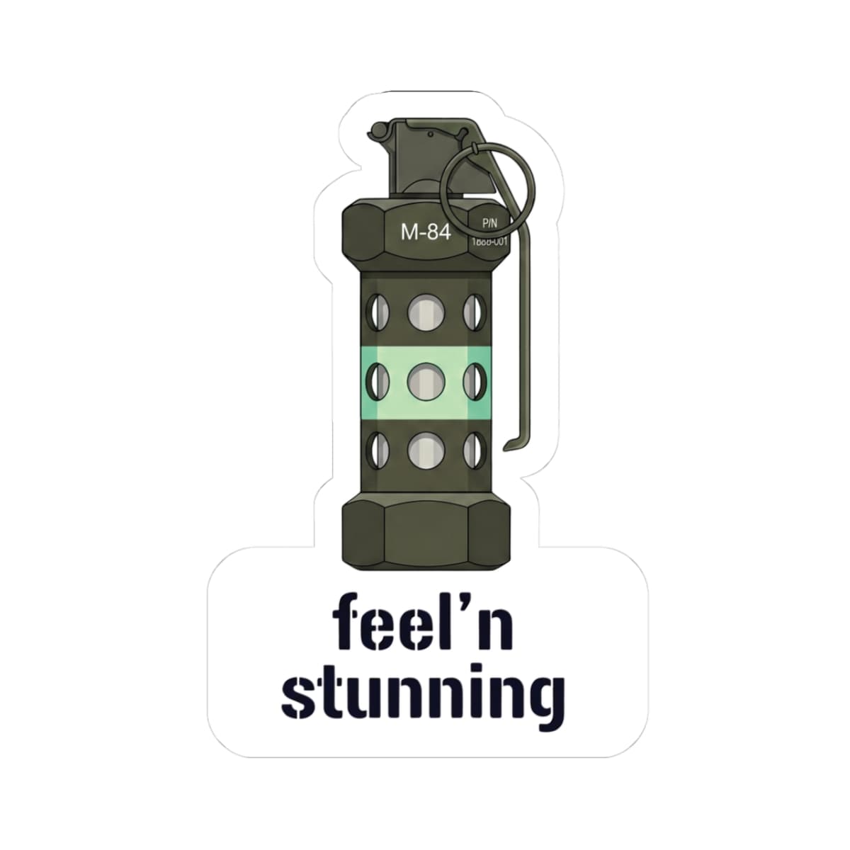 K-Factor Supply Co M-84 Feel'n Stunning Sticker 3" × 3"