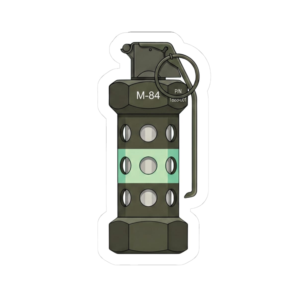 K-Factor Supply Co M-84 Flashbang Sticker 3" × 3"