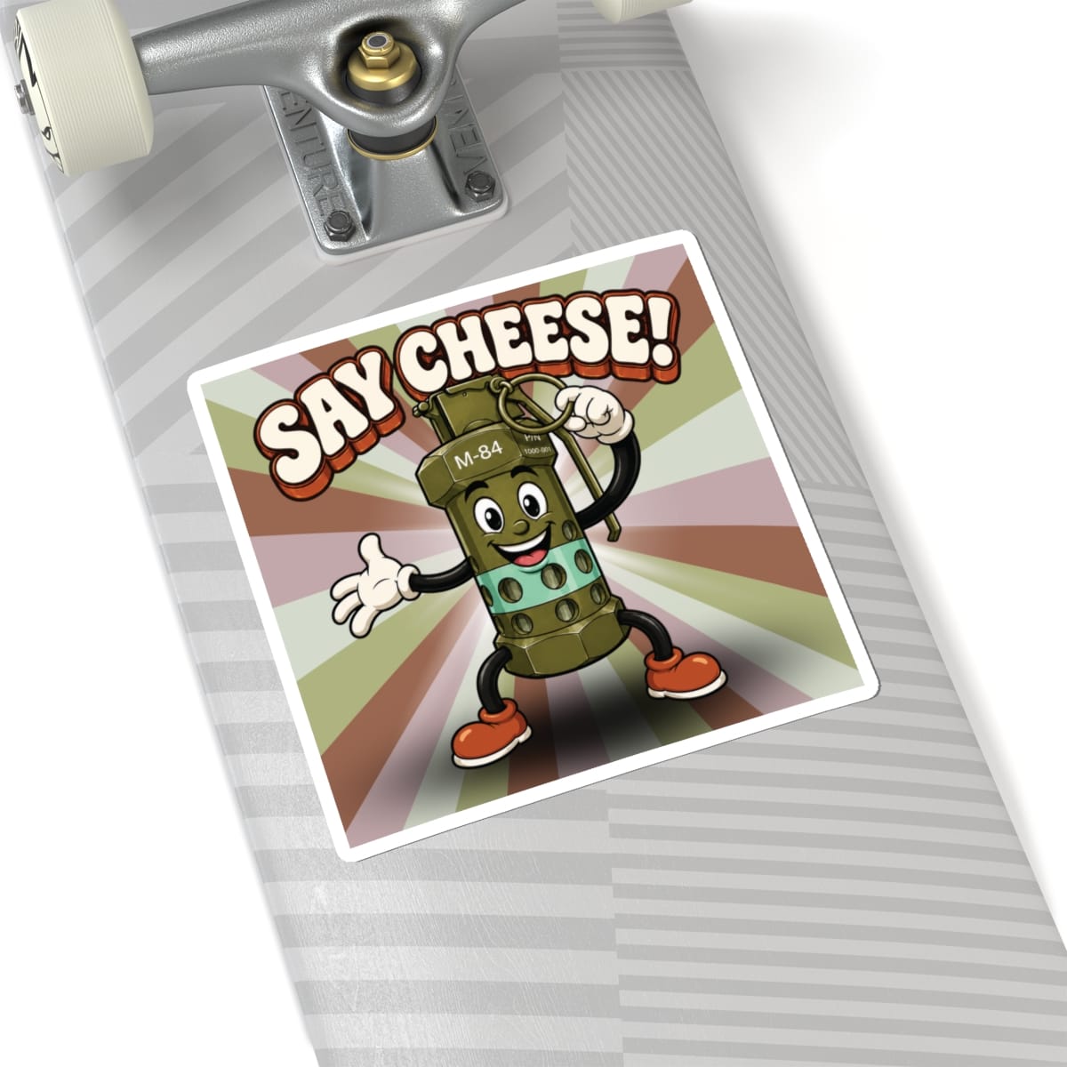 K-Factor Supply Co M-84 Say Cheese! Groovy Sticker