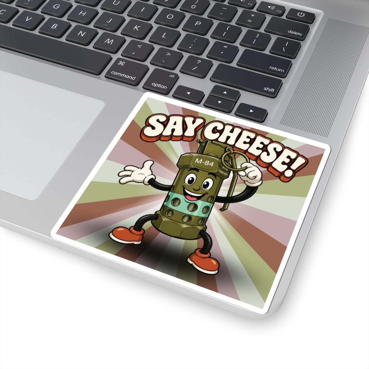 K-Factor Supply Co M-84 Say Cheese! Groovy Sticker