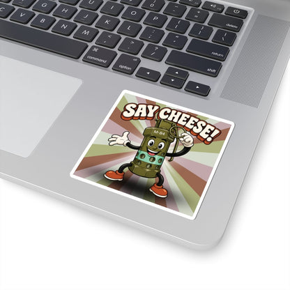 K-Factor Supply Co M-84 Say Cheese! Groovy Sticker
