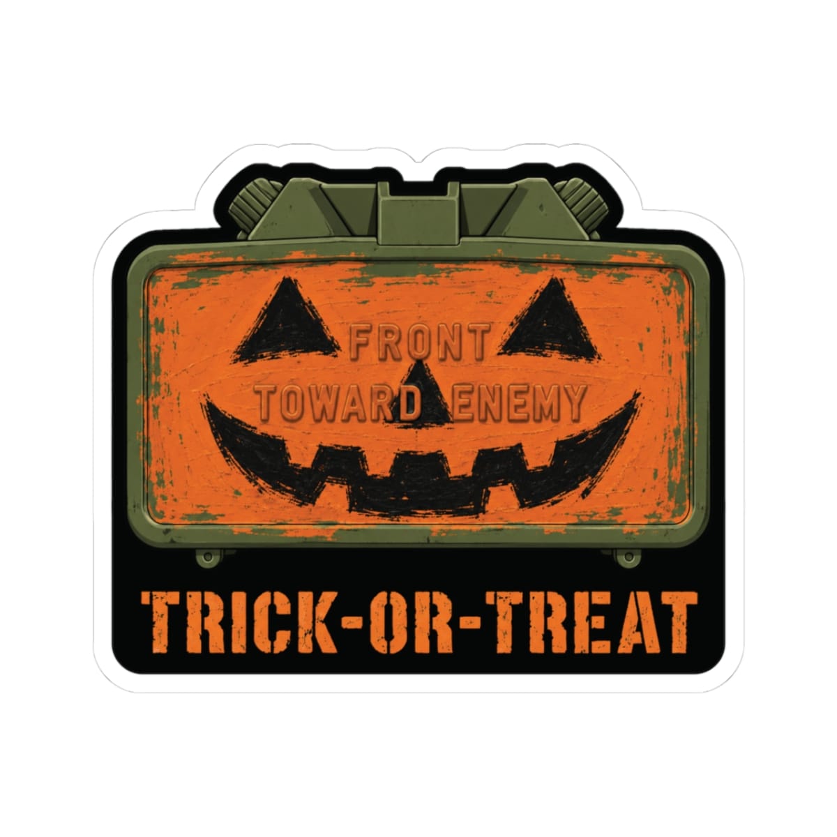 K-Factor Supply Co M18A1 Trick-or-Treat Sticker 3" × 3"