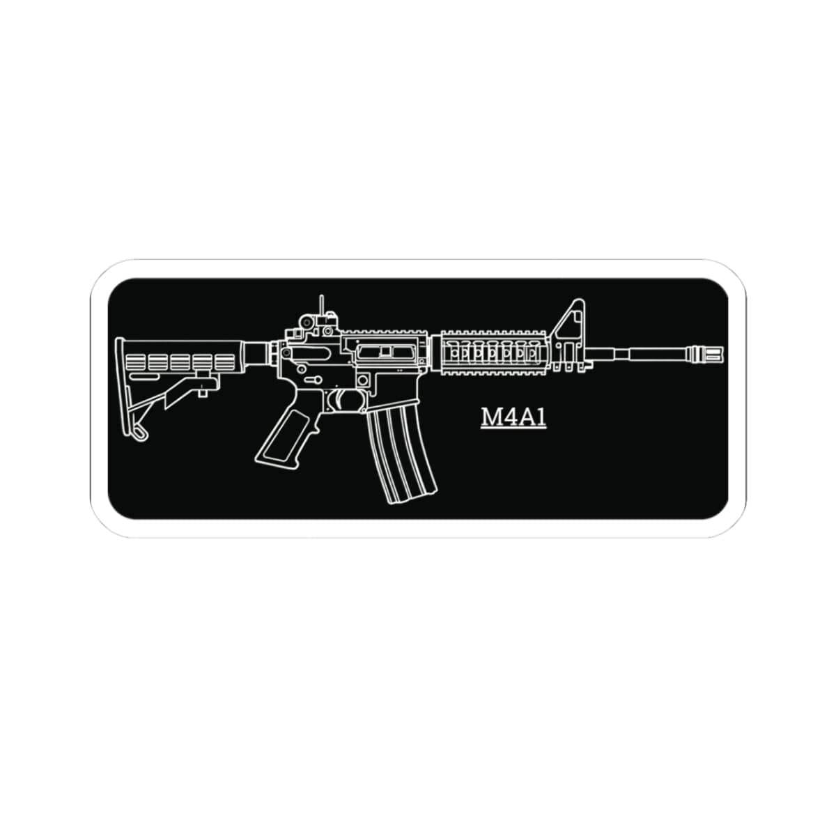K-Factor Supply Co M4A1 Technical Sticker 3" × 3"