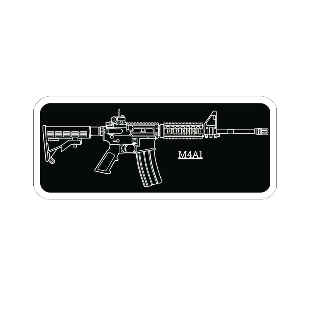 K-Factor Supply Co M4A1 Technical Sticker 6" × 6"