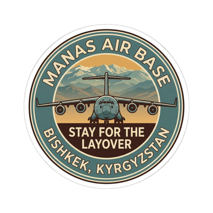 K-Factor Supply Co Manas AB Icon Mk 1 Sticker 6" × 6" / White