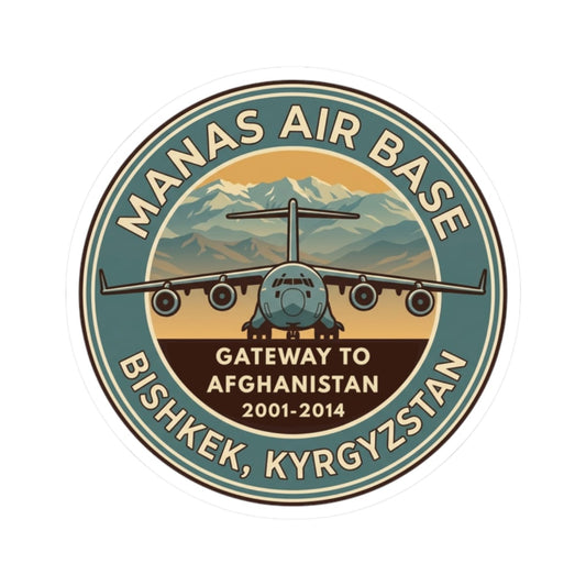 K-Factor Supply Co Manas AB Icon Mk 3 Sticker 2" × 2" / White