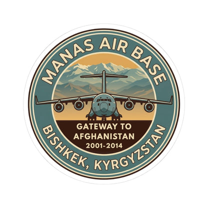 K-Factor Supply Co Manas AB Icon Mk 3 Sticker 3" × 3" / White