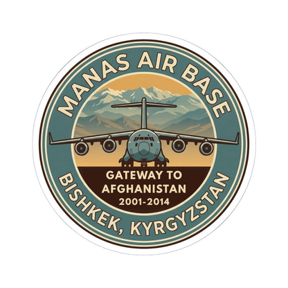 K-Factor Supply Co Manas AB Icon Mk 3 Sticker 6" × 6" / White