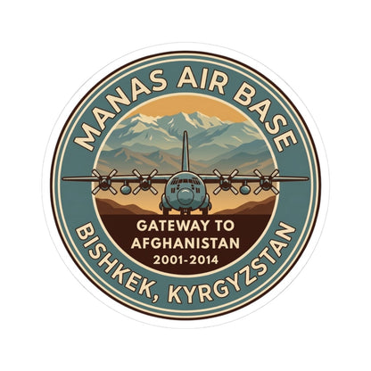 K-Factor Supply Co Manas AB Icon Mk 4 Sticker 3" × 3" / White