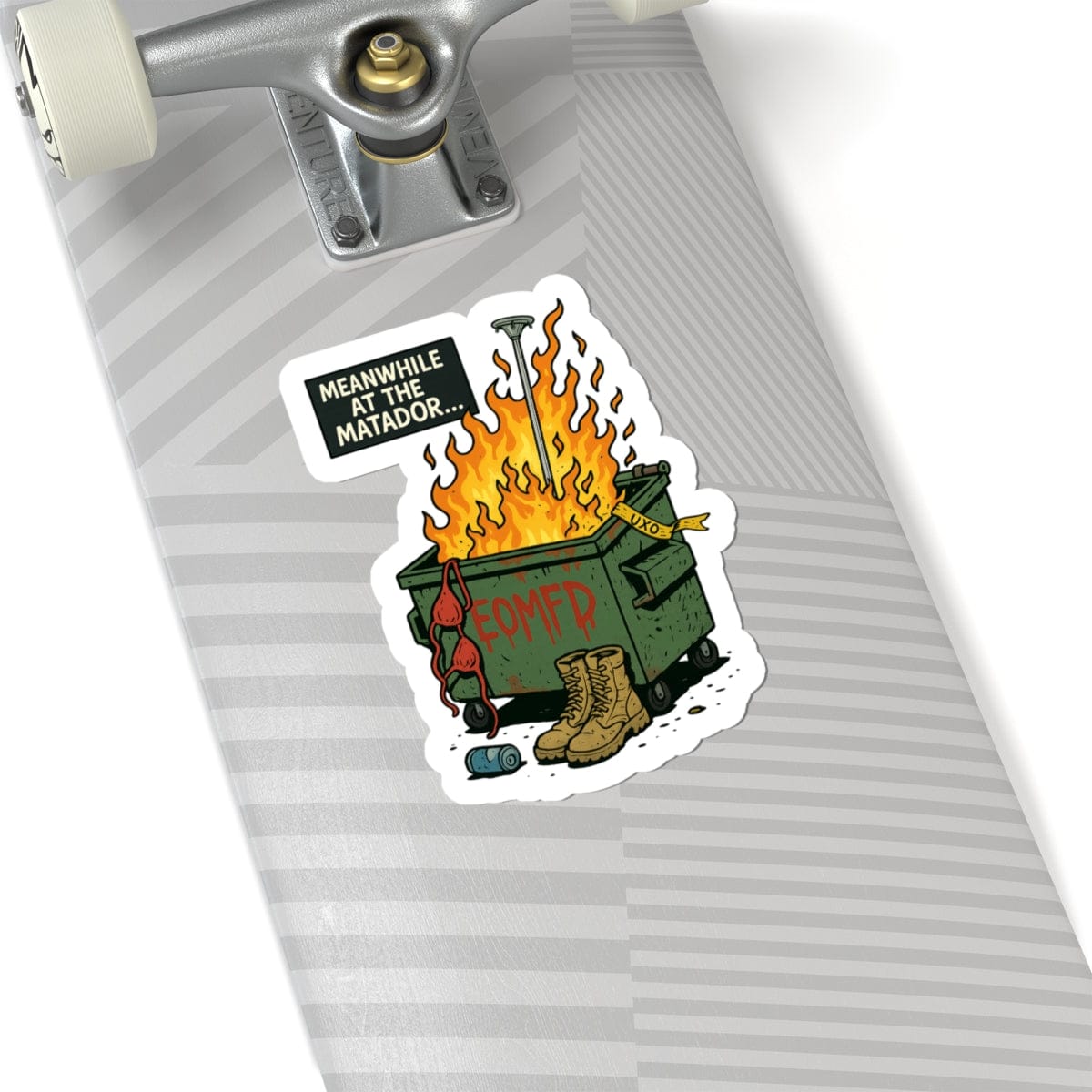 K-Factor Supply Co Meanwhile at the Matador Sticker