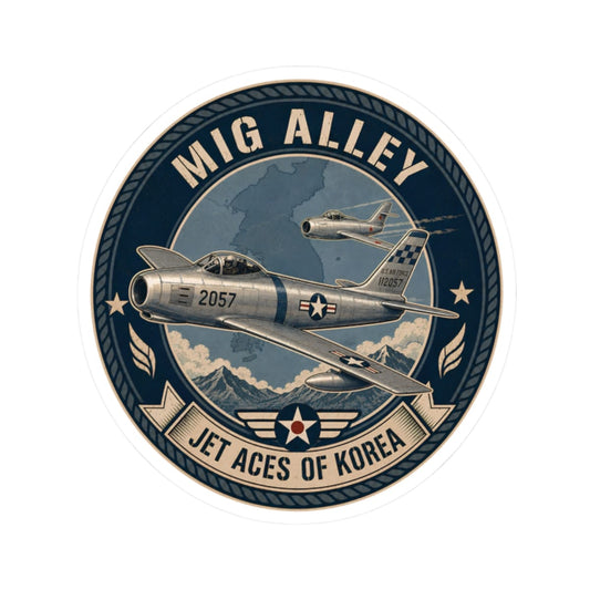 K-Factor Supply Co Mig Alley Sticker 2" × 2" / White