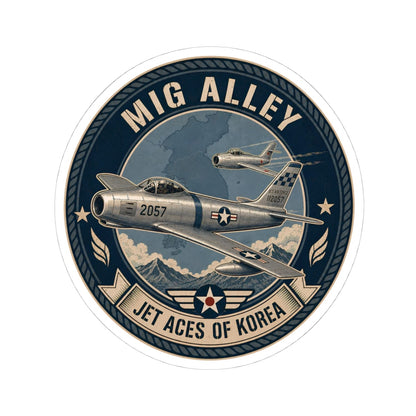 K-Factor Supply Co Mig Alley Sticker 4" × 4" / White