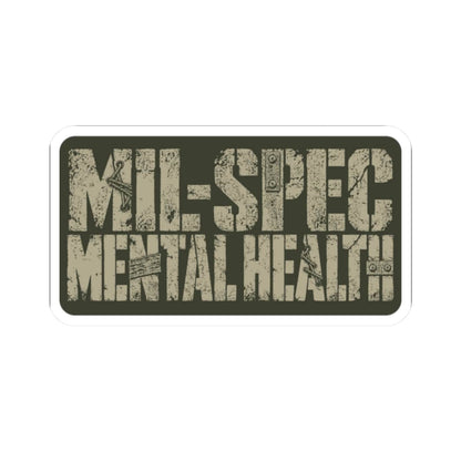 K-Factor Supply Co Mil-Spec Mental Health Sticker 2" × 2"