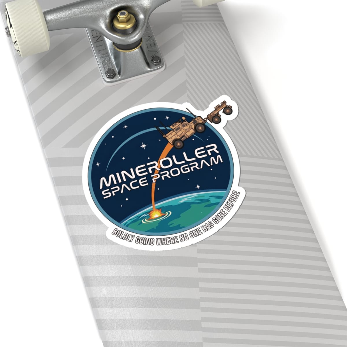 K-Factor Supply Co Mineroller Space Program Sticker