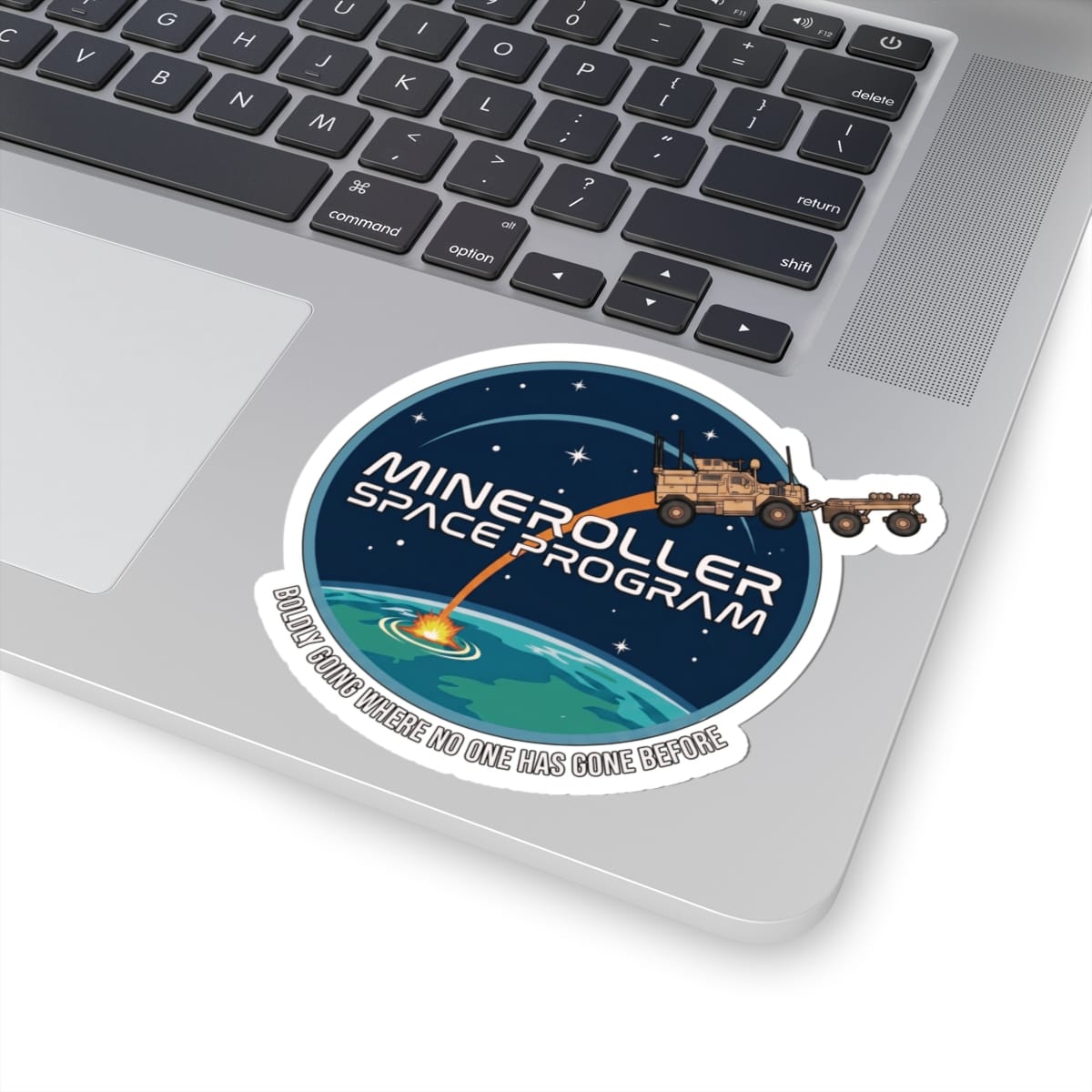 K-Factor Supply Co Mineroller Space Program Sticker