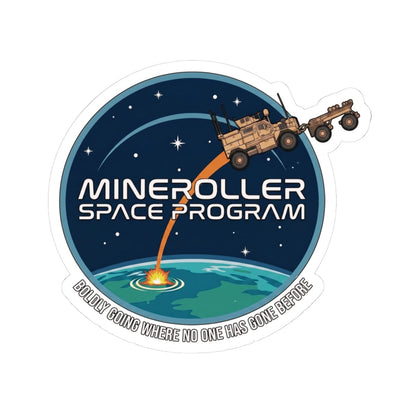 K-Factor Supply Co Mineroller Space Program Sticker 3" × 3"
