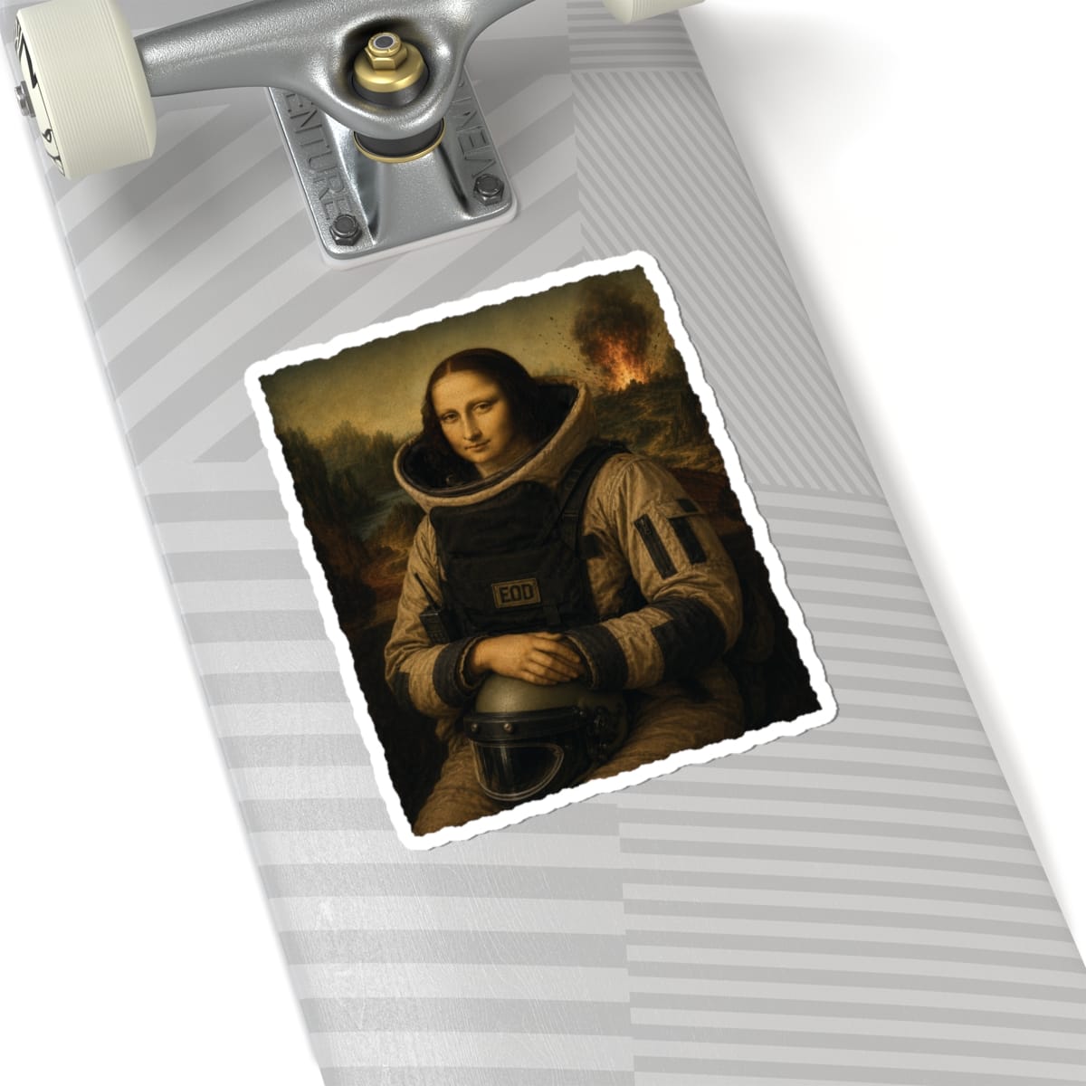 K-Factor Supply Co Mona Lisa Bomb Suit Sticker