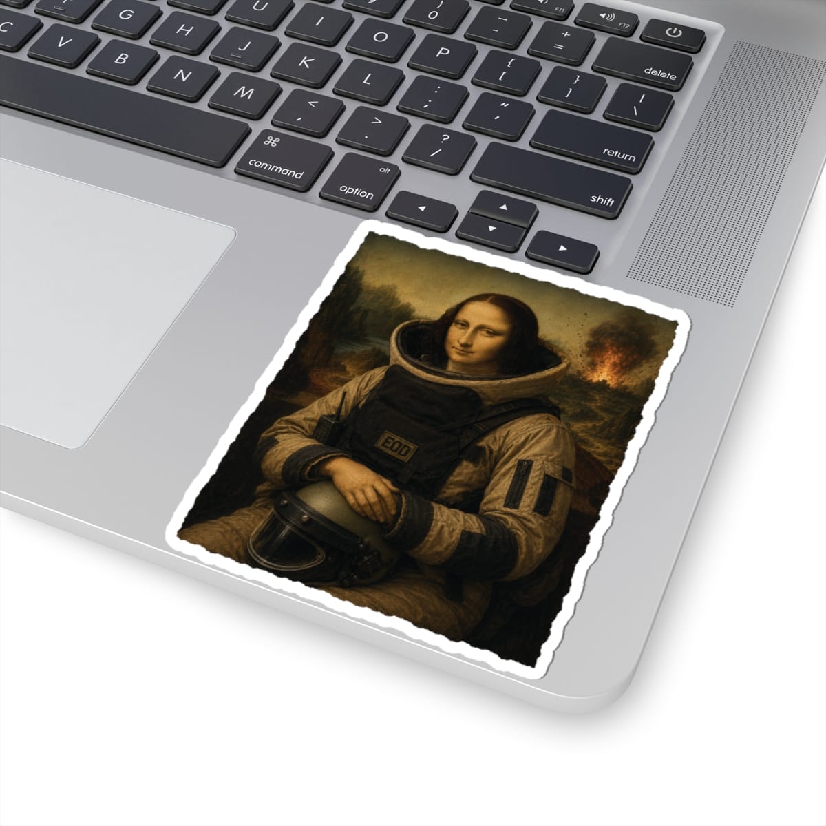 K-Factor Supply Co Mona Lisa Bomb Suit Sticker